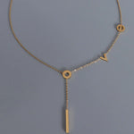 Titanium Steel Letter Necklace