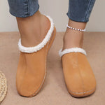 Plush Lined Wedge Slip-Ons