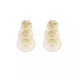 18K Gold-Plated Geometric Drop Earrings