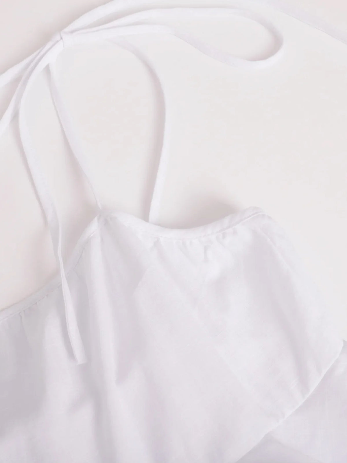 Ruffle Layered Tie Shoulder Cami Dress