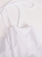 Ruffle Layered Tie Shoulder Cami Dress