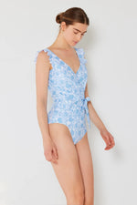 Marina West Swim Full Size Float Ruffle Faux Wrap One-Piece Swimsuit - Ladyez