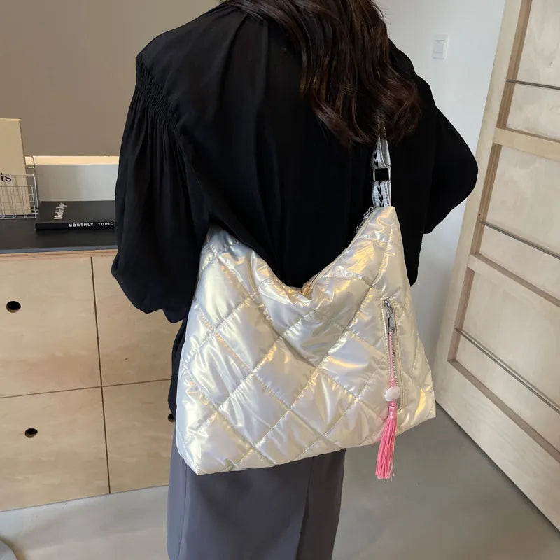 Quilted Nylon Travel Bag