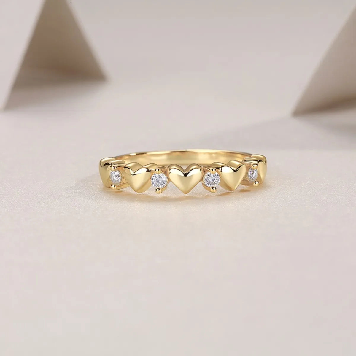 925 Sterling Silver Moissanite Heart Ring - Ladyez