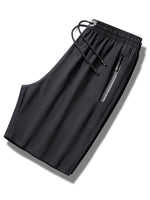 Men's Plus Size Casual Zipper Pocket Shorts
