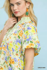 Umgee Watercolor Floral Top