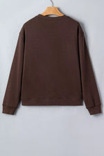 Plaid 'PRAY' Crew Neck Sweatshirt