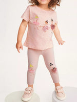 Children's Ballerina Round Neck Top and Pants Set