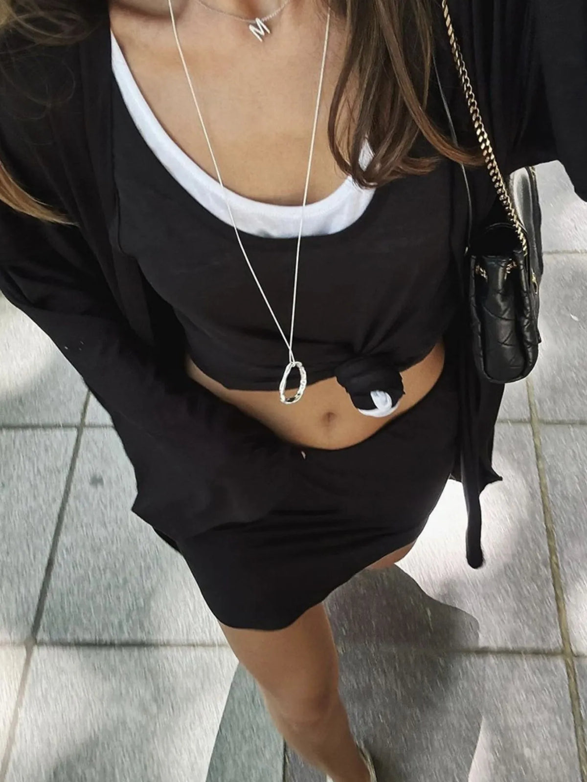 Cami Shorts and Open Front Cardigan Three Piece Set