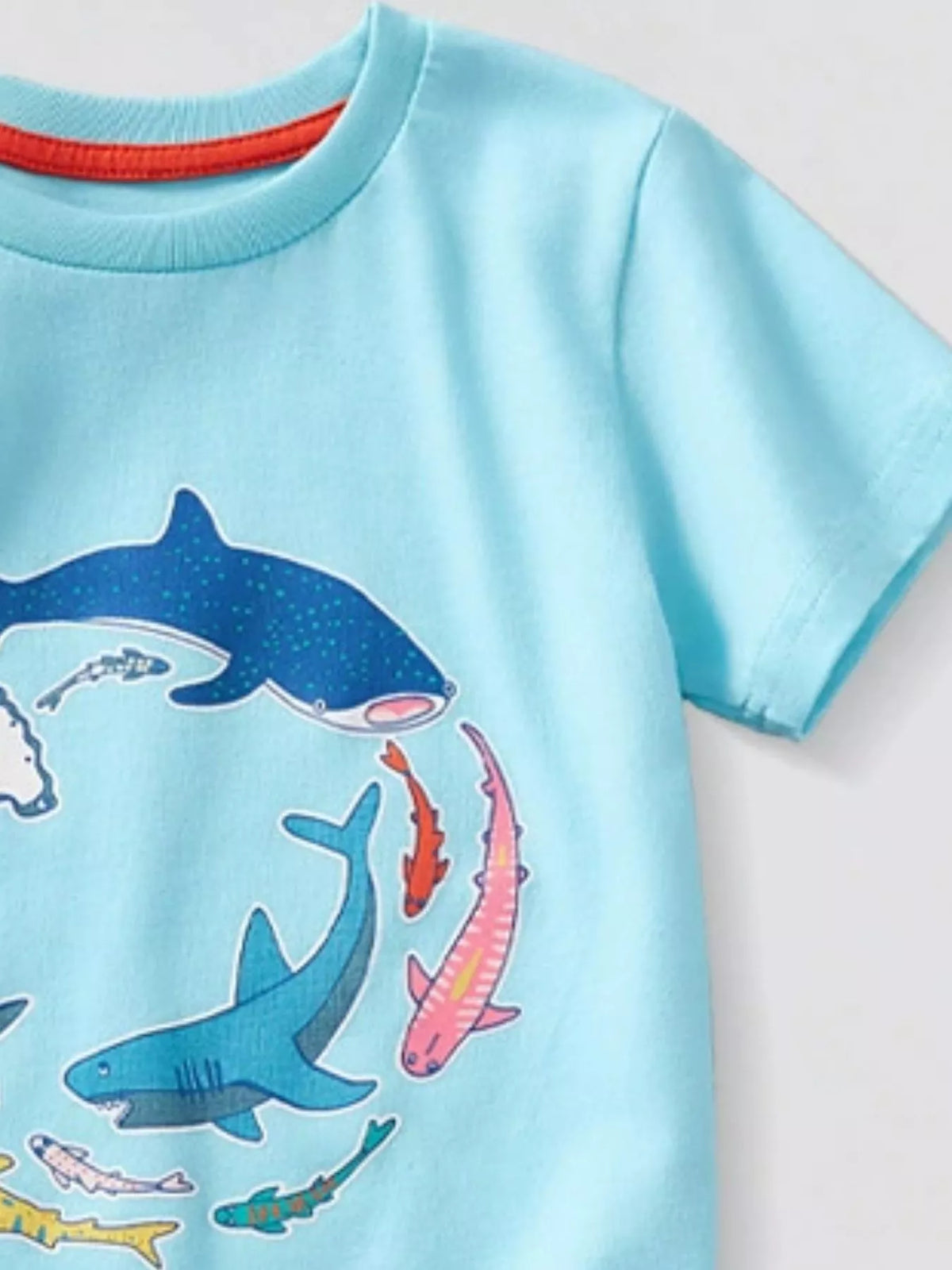 Children's Animal Graphic Short Sleeve T-Shirt