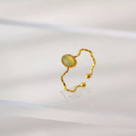 18K Gold-Plated Wave Open Ring