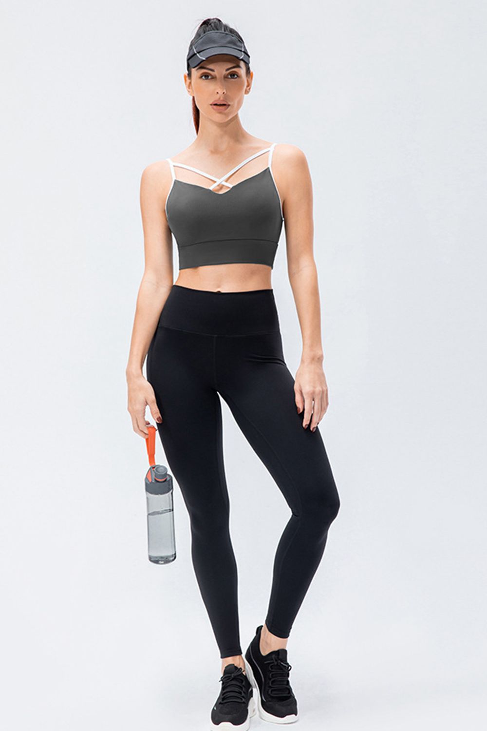 Wide Waistband Slim Fit Active Leggings - Ladyez