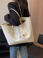 Patterned Large Capacity Tote Shoulder Bag