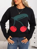 Cherry Round Neck Sweater