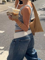 Striped Scoop Neck Tank