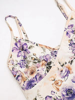 Floral Print Bodycon Maxi Dress with Spaghetti Straps - Ladyez