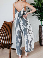 Full Size Tie-Dye Wide Leg Jumpsuit Plus Size