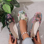 Floral Print Comfort Slip-Ons