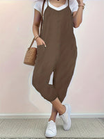 Casual Loose Fit Spaghetti Strap Jumpsuit