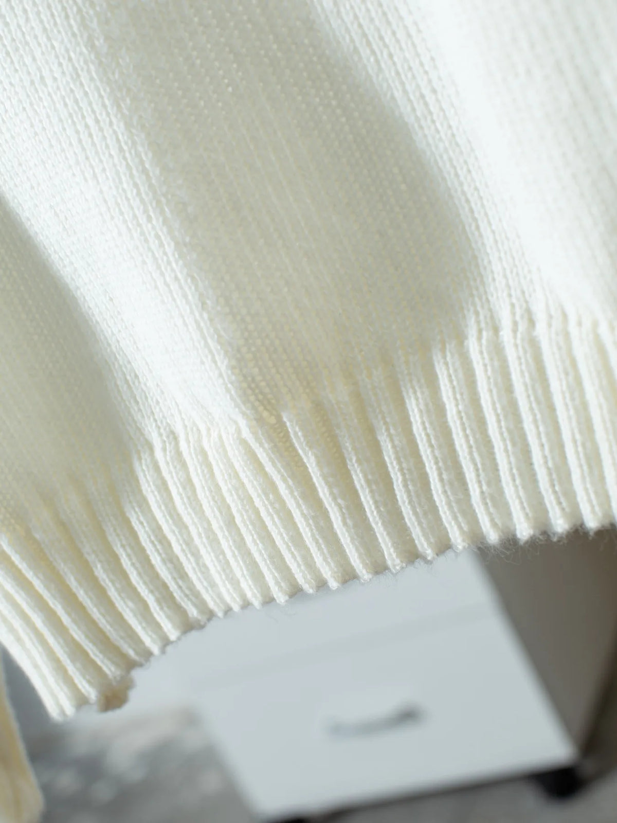 Ribbed Knit Boat Neck Sweater