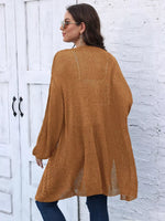 Open Front Long Sleeve Cardigan