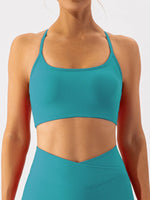 Spaghetti Strap Active Bra - Ladyez