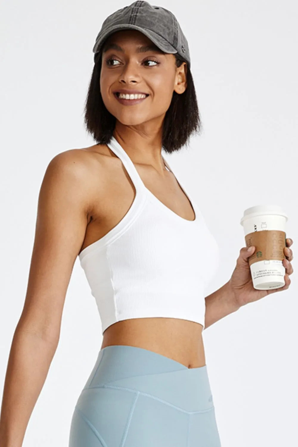 Halter Neck Active Cami - Ladyez