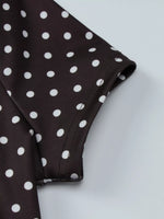 Polka Dot Cut-Out Front Mini Dress