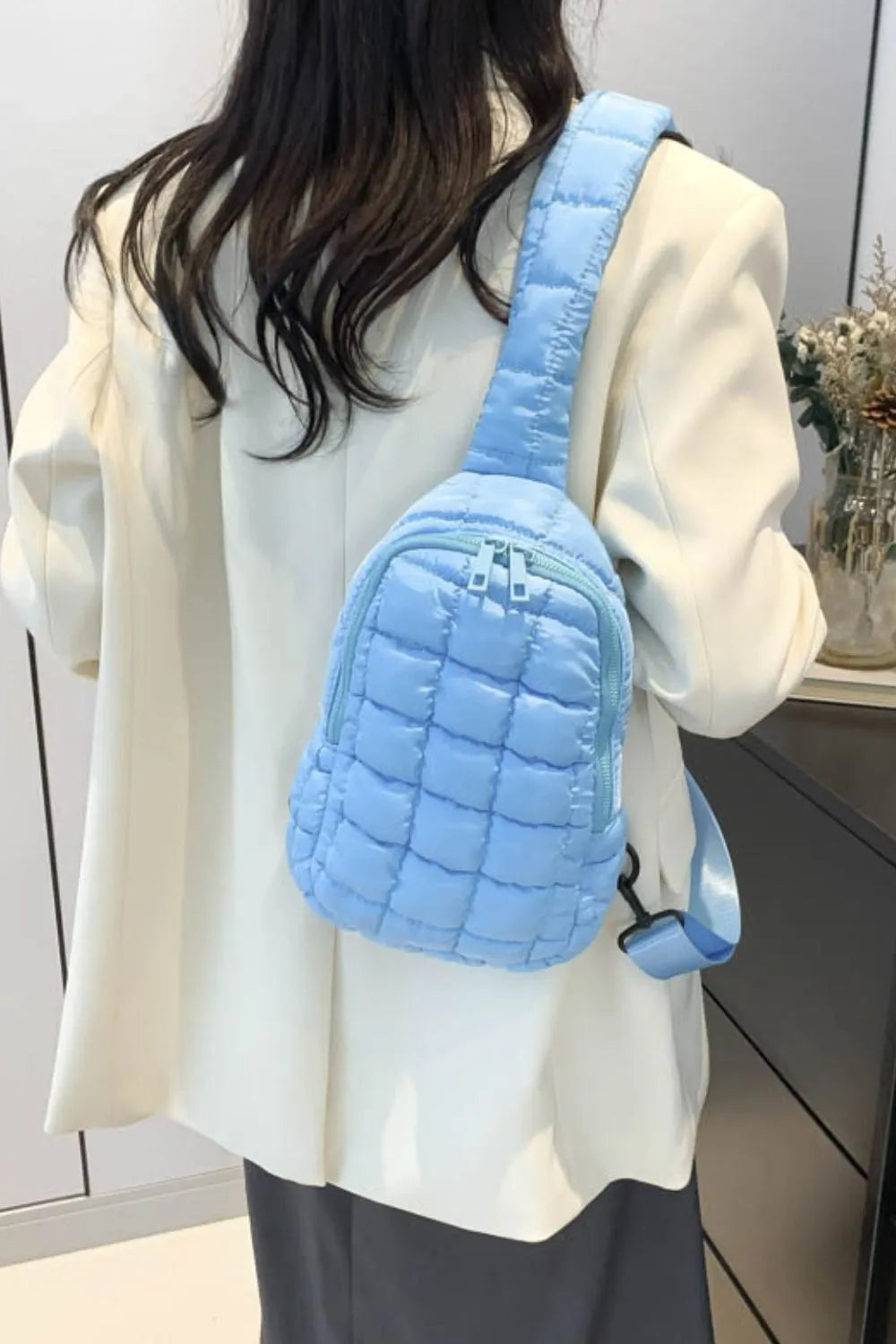 Quilted Nylon CrossbodyBag