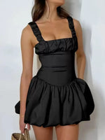 Bubble Hem Mini Dress