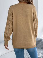 Openwork Open Front Cardigan