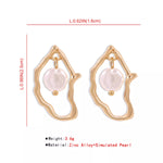 18K Gold-Plated Pearl Earrings