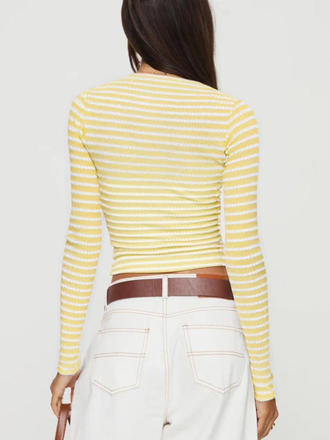 Devine Square Neck Long Sleeve T-Shirt - Ladyez