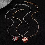 Heart-Shaped MOM Pendant Necklace