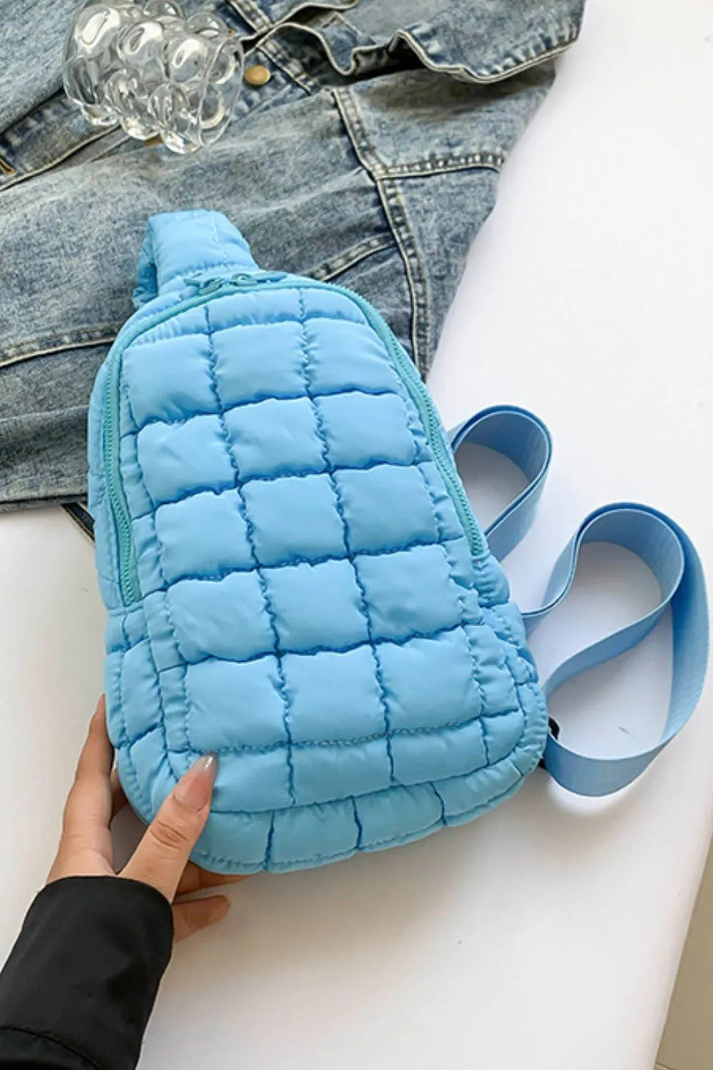 Quilted Nylon CrossbodyBag