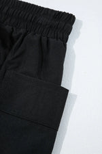 Cargo Pocket Elastic Waist Active Casual Skort - Ladyez