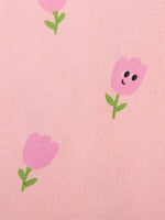 Children's Floral Print Tulle Layered Dress