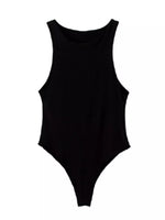 Round Neck Sleeveless Bodysuit