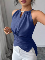 Halter Neck Crisscross Cami