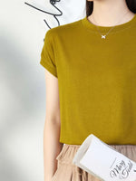 Plus Size Round Neck Short Sleeve T-Shirt