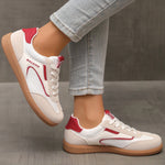 Lace Up Round Toe Sneakers