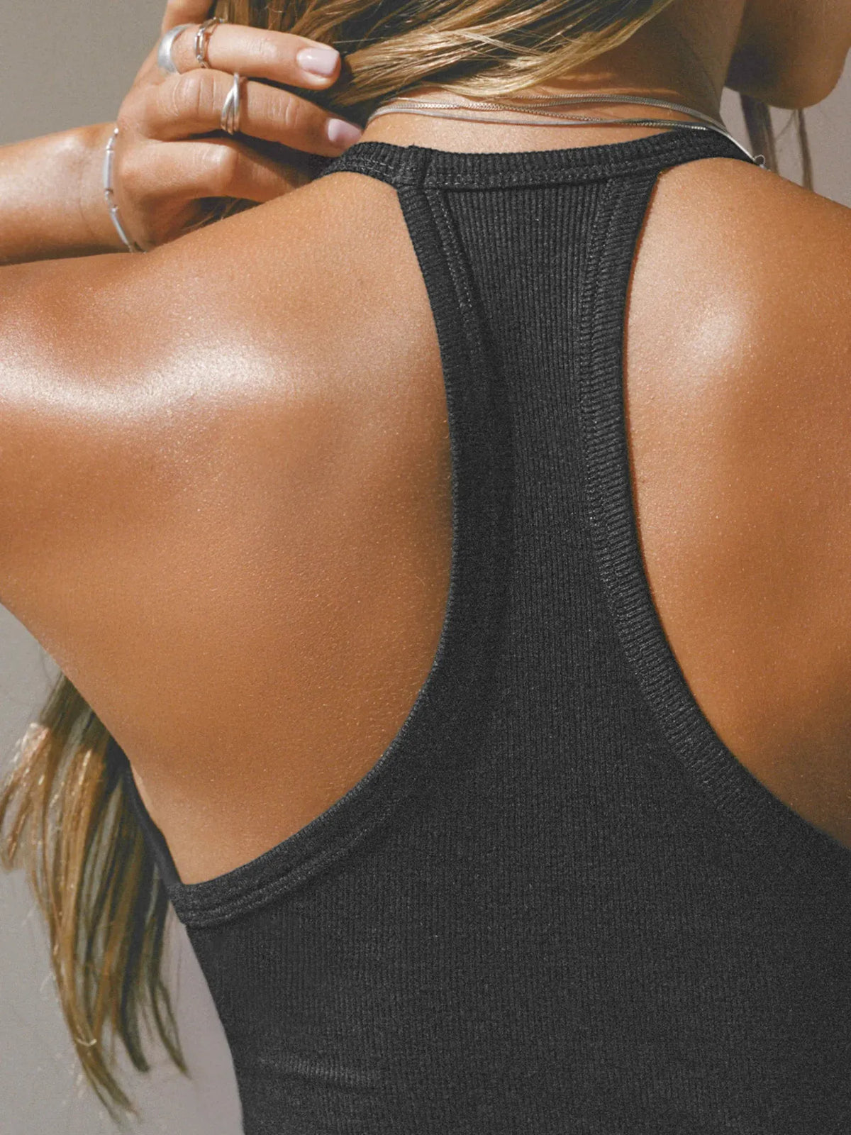 Cutout Ribbed Tank Top - Ladyez
