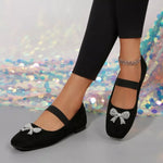 Square Toe Flats Slip-Ons
