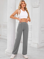 Lovelet High Waist Active Pants with Pockets - Ladyez