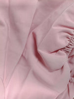 Puff Sleeve Tie Front Slit Midi Dress