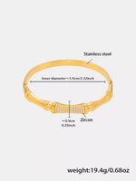 18K Gold-Plated Zircon Bracelet