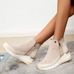 Side Zipper Ankle Boots