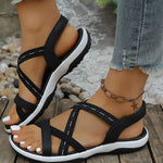 Elastic Strap Comfort Sandals