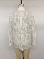 Sheer Button-Down Shirt
