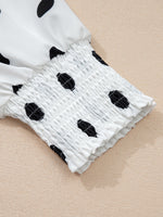 Polka Dot Long Sleeve Blouse